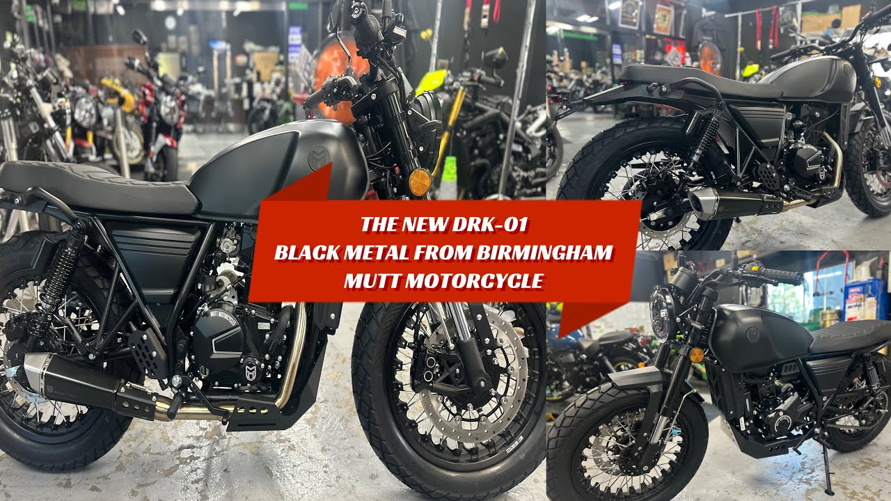 THE NEW DRK-01 BLACK METAL FROM BIRMINGHAM || MUTT MOTORCYCLE