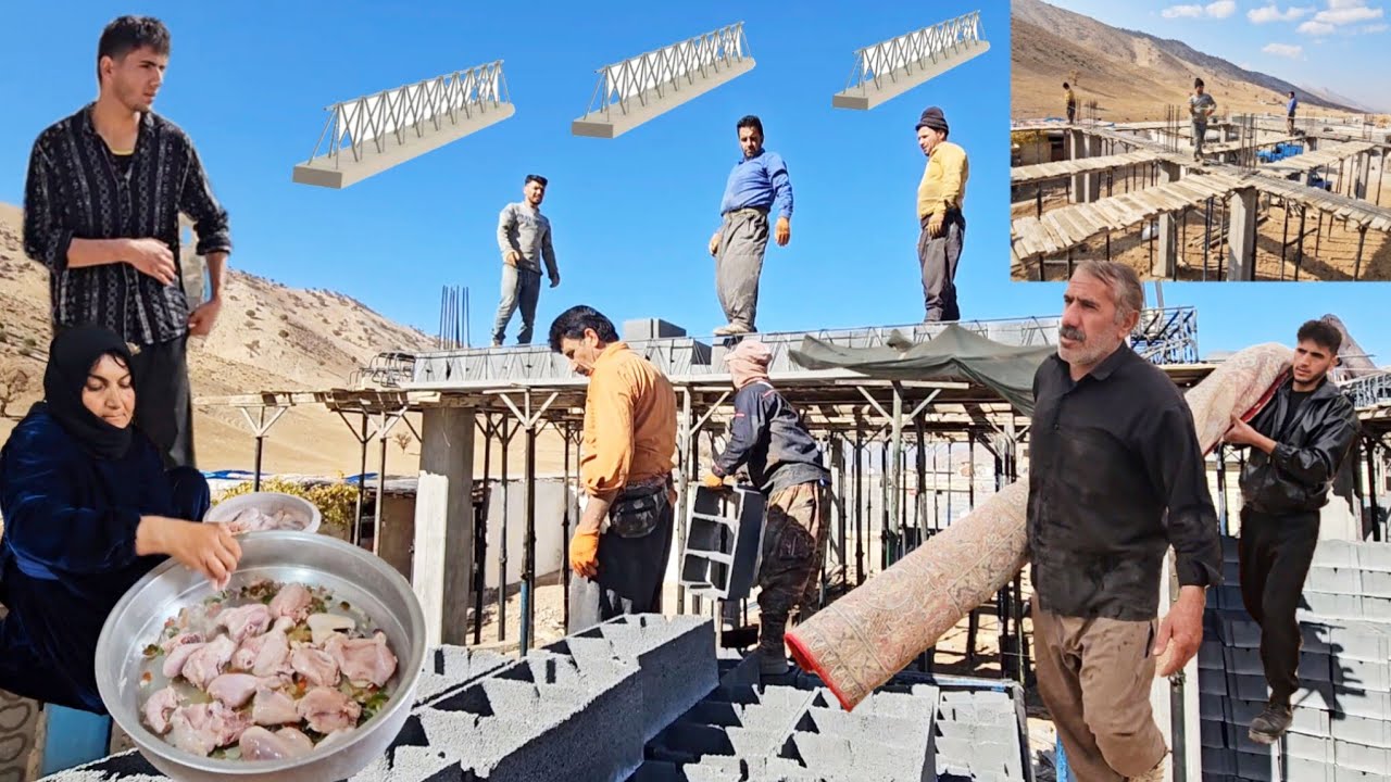 : A dream come true: Javad and the engineer try to build Baqer nomadic house **