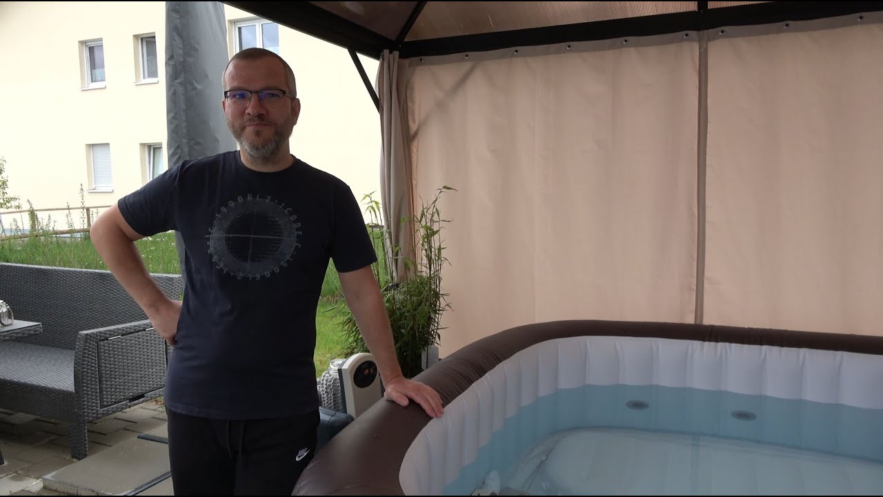 Aufbau Aufblasbarer Whirlpool Bestway Lay-Z-Spa Maldives HydroJet Pro