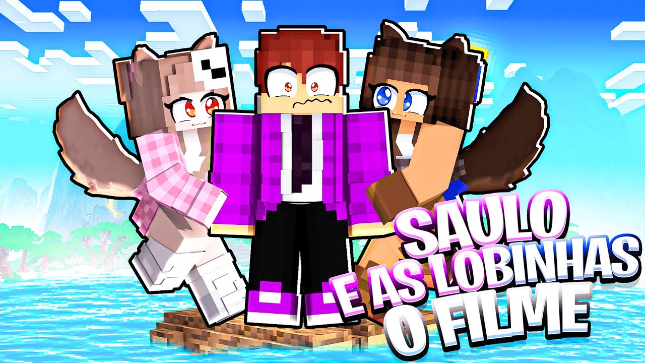 S4ULO E AS LOBINHAS em APENAS UMA JANGADA O FILME no Minecraft