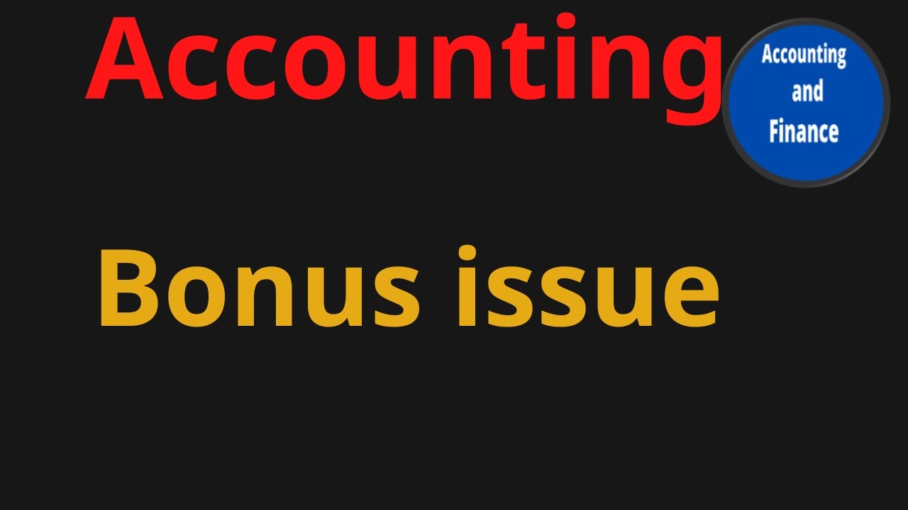 Bonus issue