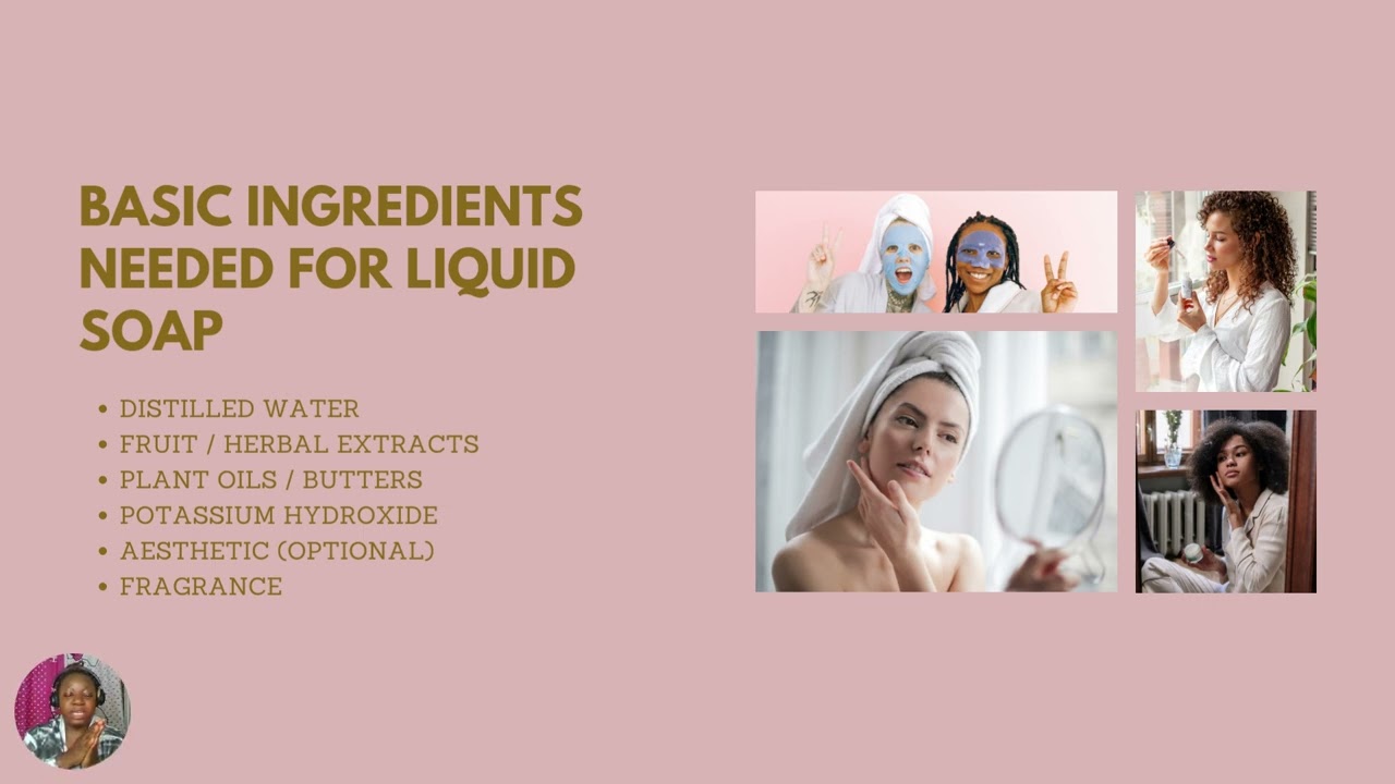 Basic Ingredient for Making Liquid Bath Soap - Module 13