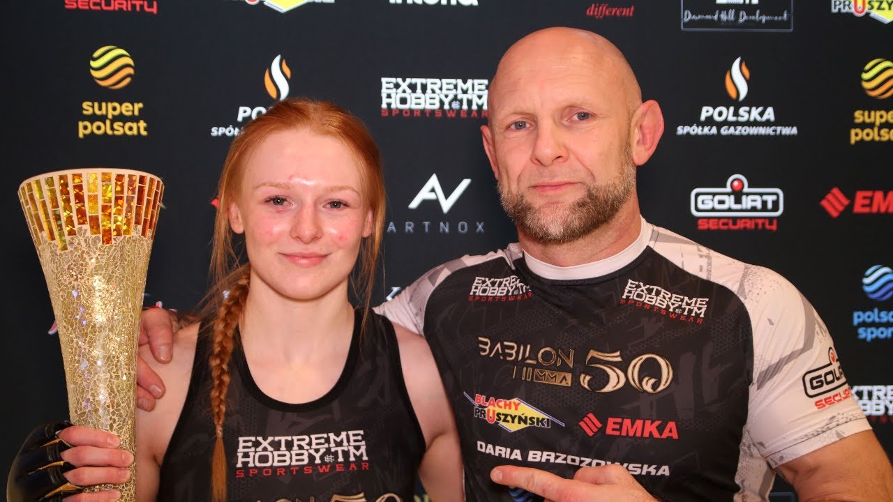 DARIA BRZOZOWSKA WYGRYWA PRZEZ PODDANIE BABILON  MMA 50