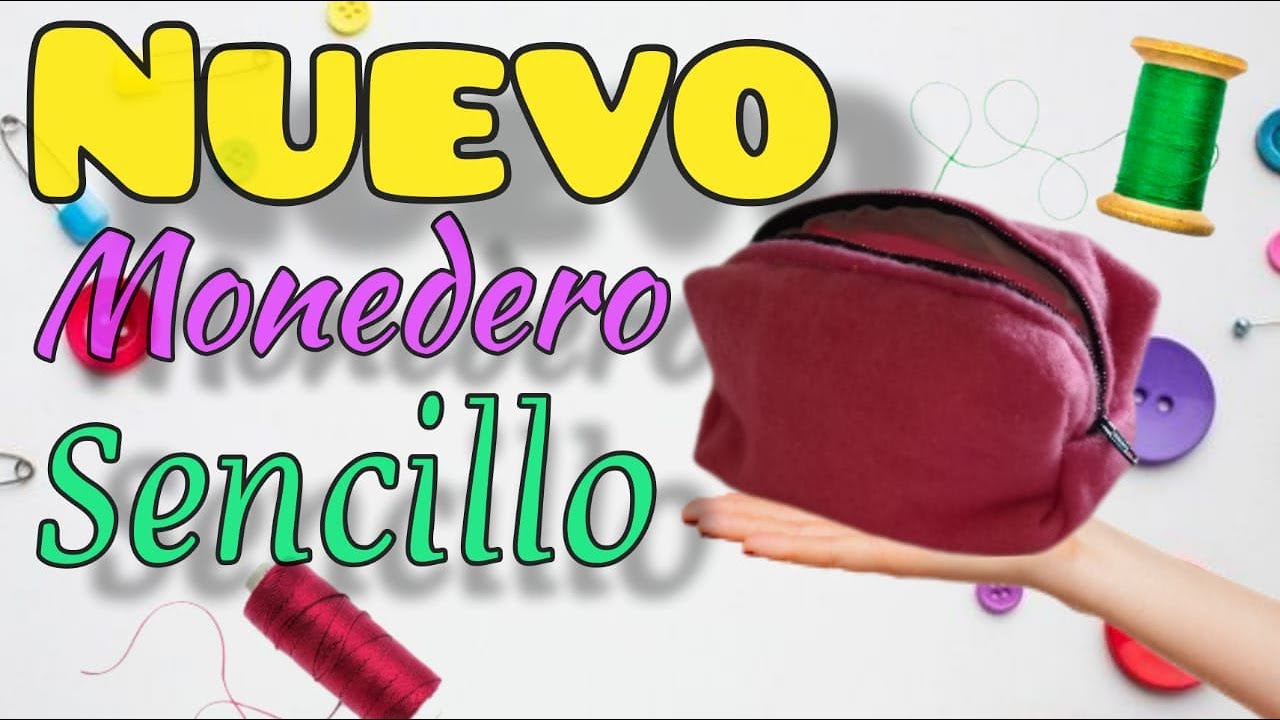 ✅ COMO hacer MONEDERO | Monedero con CREMALLERA f&aacute;cil | BILLETERA de TELA.