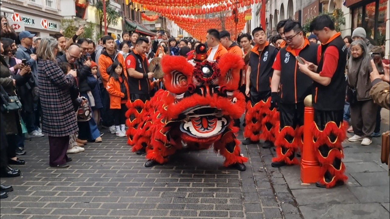 Lung Ying Dragon Style UK performed Lion Dance for 6 HOURS STRAIGHT for CNY 2026 | Chinatown London