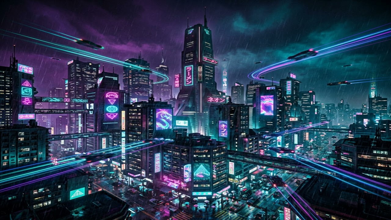 🌆 NEON CITY FREQUENCIES — Cyberpunk Synthwave Mix [2026] | AI Music