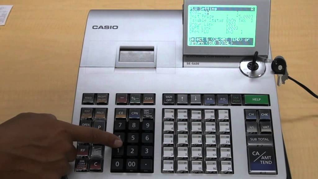 Casio SE-S400 : Pengaturan PLU