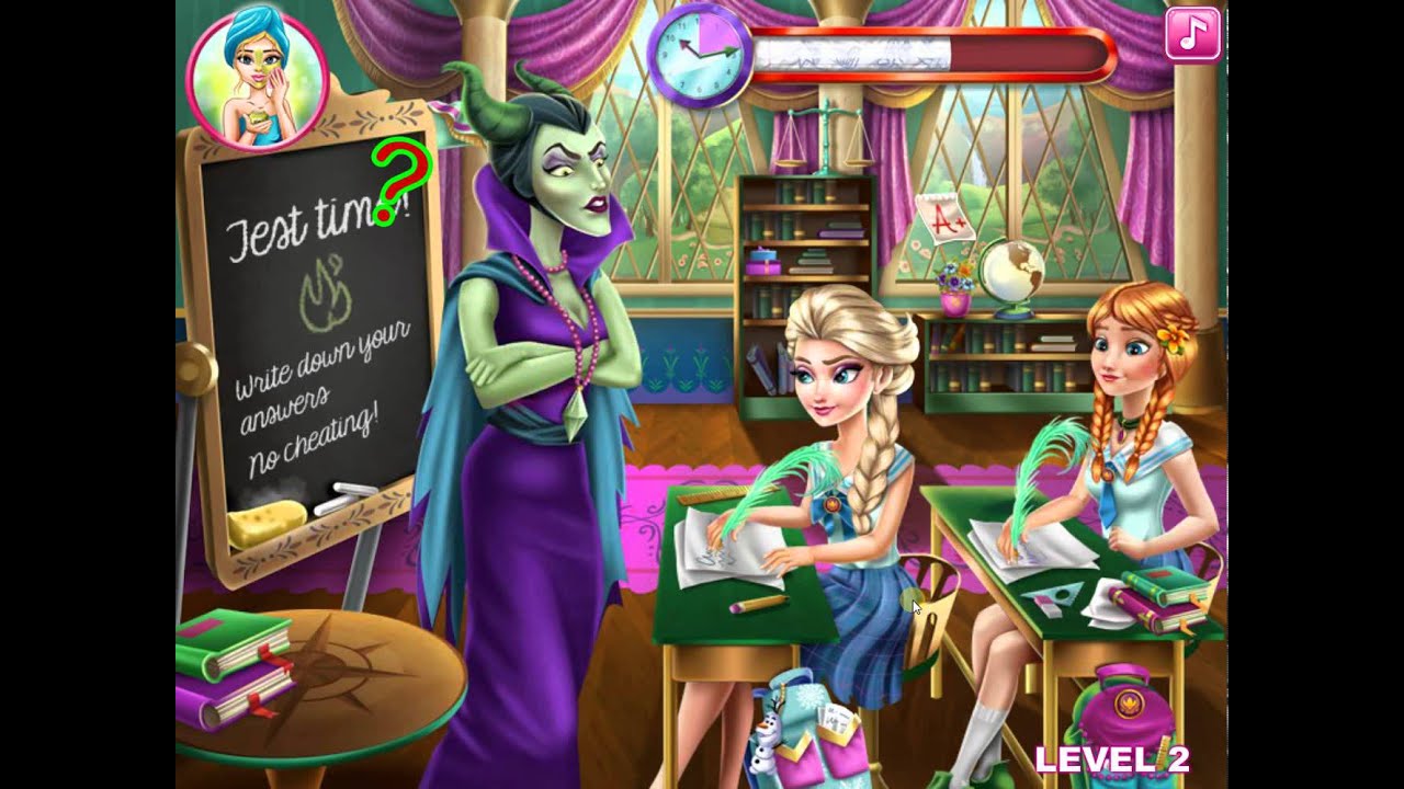 Disney Frozen Games - Frozen Highschool Mischief - Baby Games for Kids