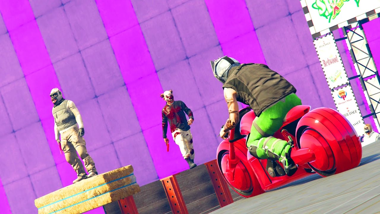 PARKOUR vs TRON - GTA 5 ONLINE