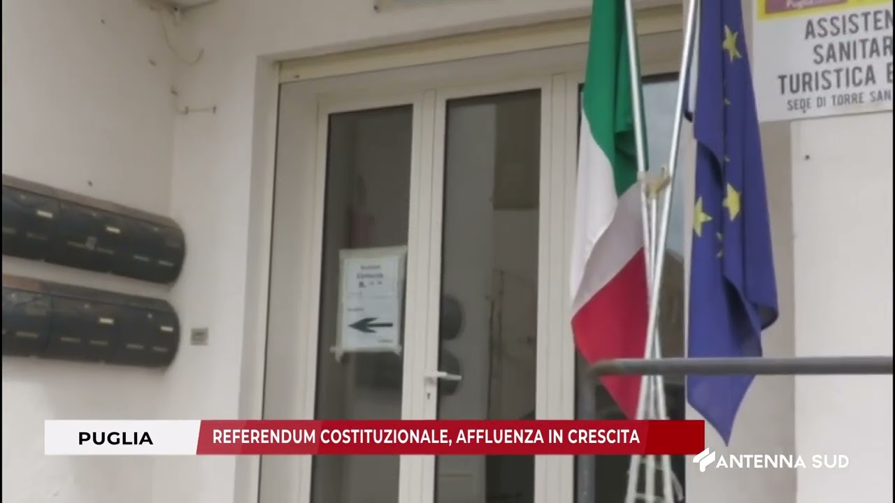 22 MARZO 2026   PUGLIA   REFERENDUM COSTITUZIONALE, AFFLUENZA IN CRESCITA