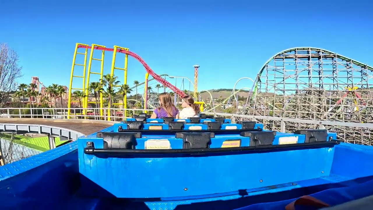 Monsoon Falls POV | 4K 60FPS | Six Flags Discovery Kingdom