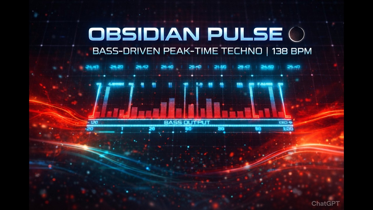 Obsidian Pulse | Heavy Bass Driving Techno | Dark Club Energy | 138 BPM | TTW vol 2.10