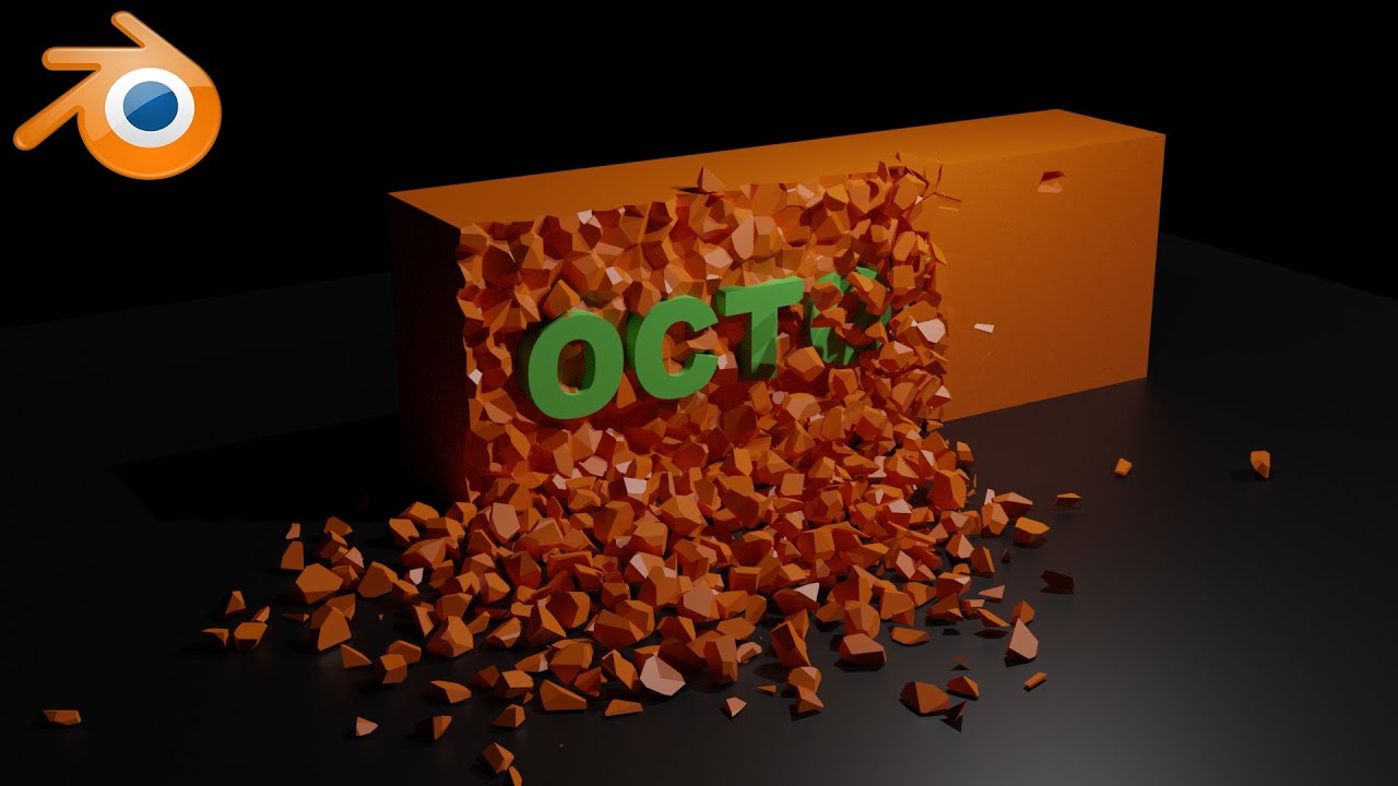 How to make intro the broken wall effect using Blender 2.9 - 188
