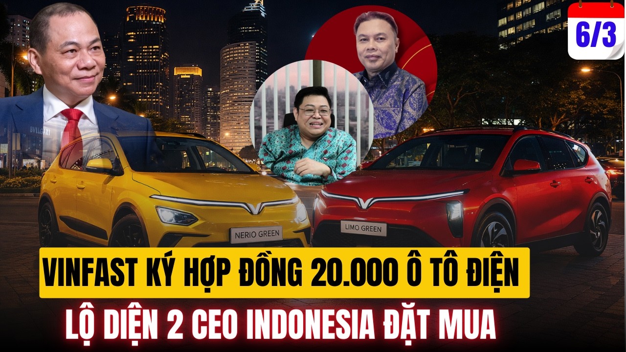 Nóng | VinFast Bán 20.000 Ô Tô Điện Sang Indonesia, Tây Java Phủ Kín Xe Limo Green