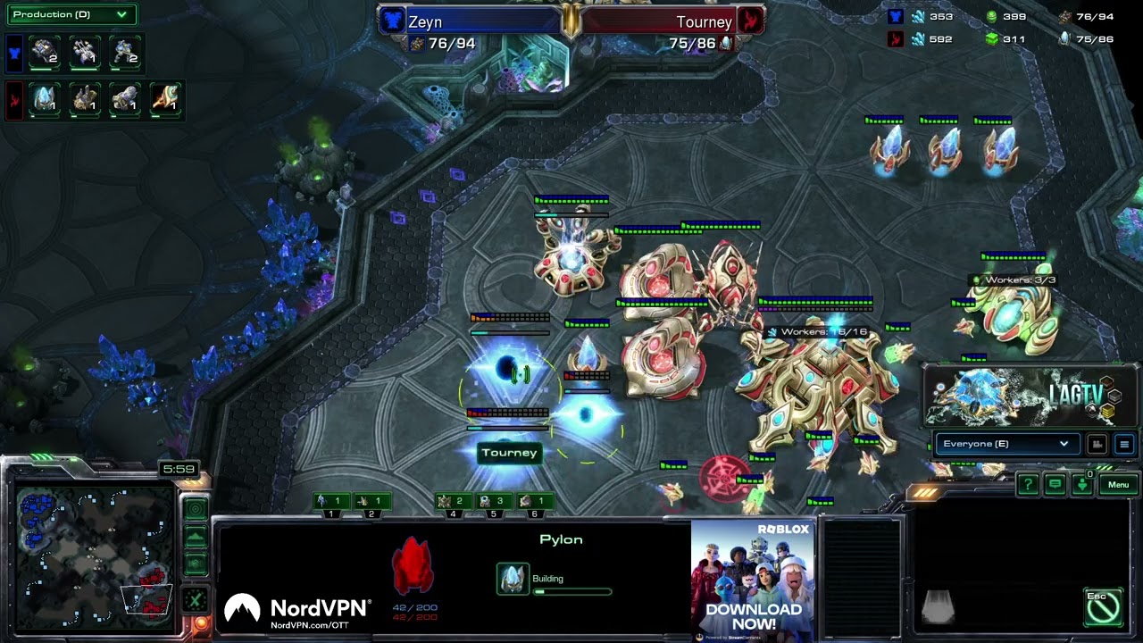 NANG Episode 89 - Zeyn (T) Vs  Tourney (P)  -  LAGTV SC2