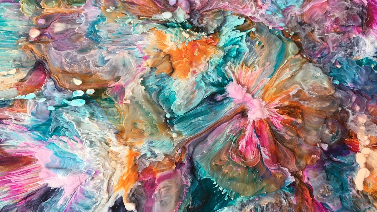 BLOOM! Large 13" X 9" Petri Style Resin with Alcohol Inks