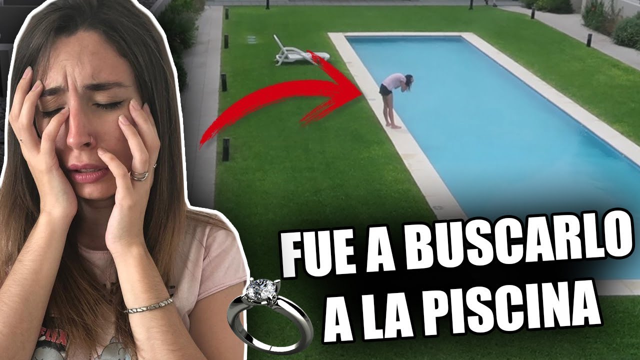 PIERDO EL ANILLO DE MATRIMONIO EN LA PISCINA 💍 | BROMA CRUEL A LYNA