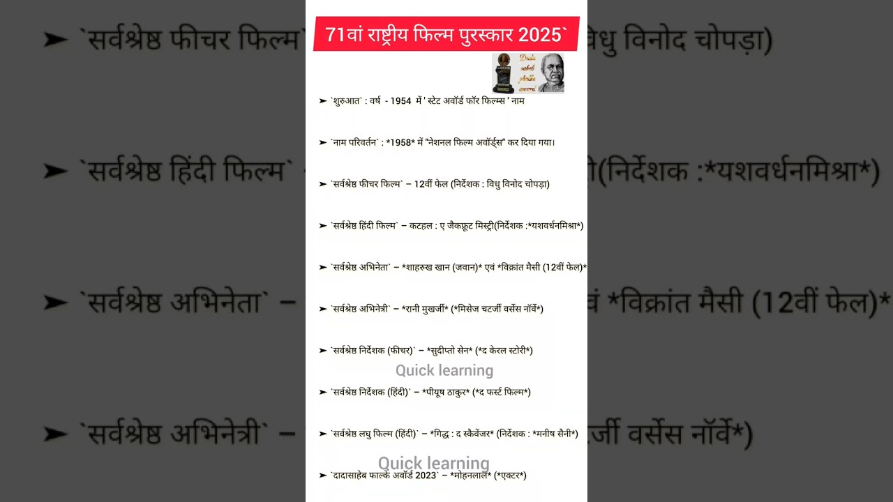 71 national film awards 2025# current affairs 
