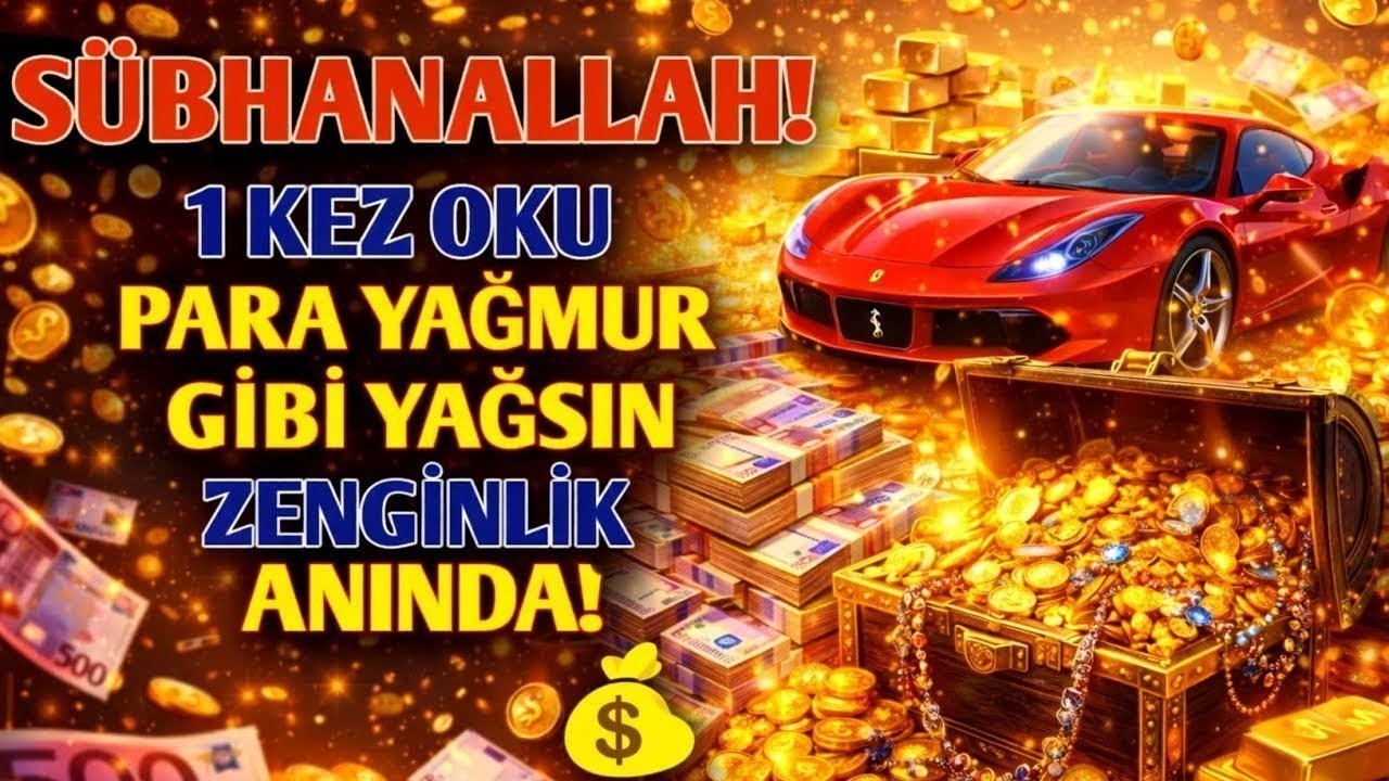 SÜBHANALLAH! 1 KEZ OKU — PARA SEL GİBİ AKSIN, ZENGİNLİK BİR ANDA PATLASIN! 💥💰