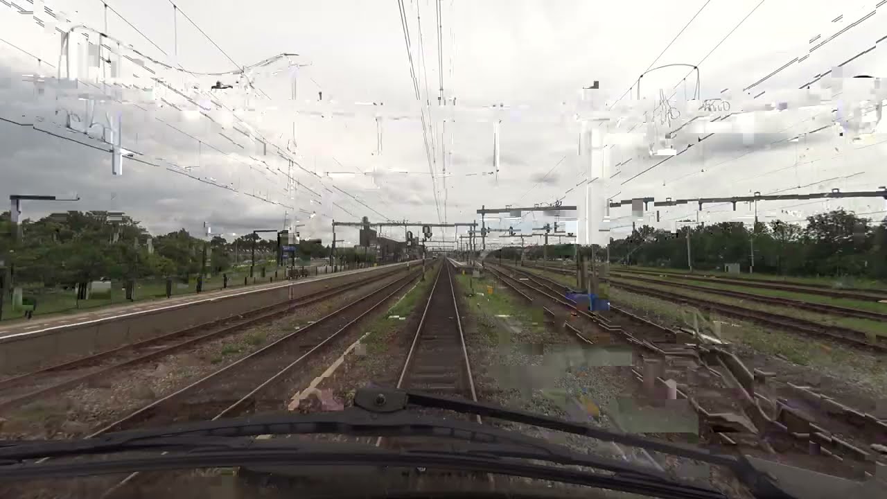 A train driver's view: Alkmaar - Arnhem CS, VIRM, 07-Jul-2020.