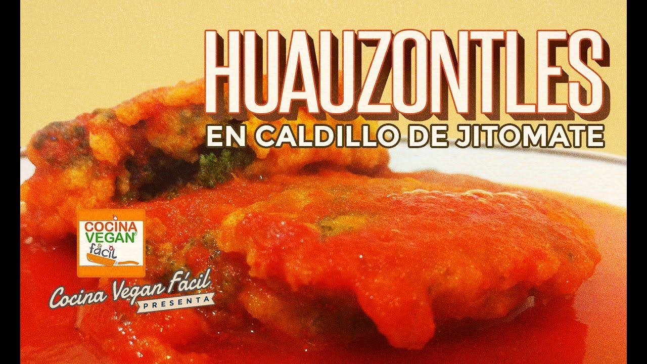 Huauzontles en caldillo de jitomate (tortitas) - Cocina Vegan Fácil