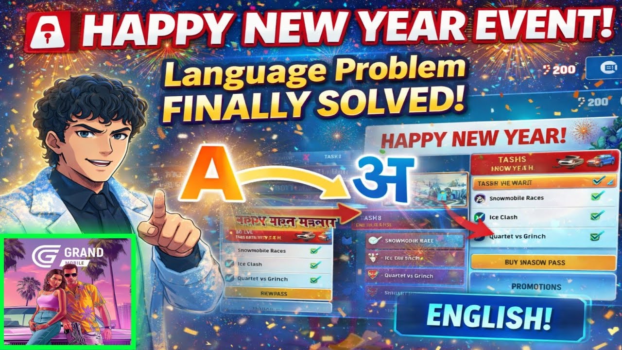 🚨 HAPPY NEW YEAR EVENT! Language Problem FINALLY SOLVED — Grand Mobile RP Life Simulator