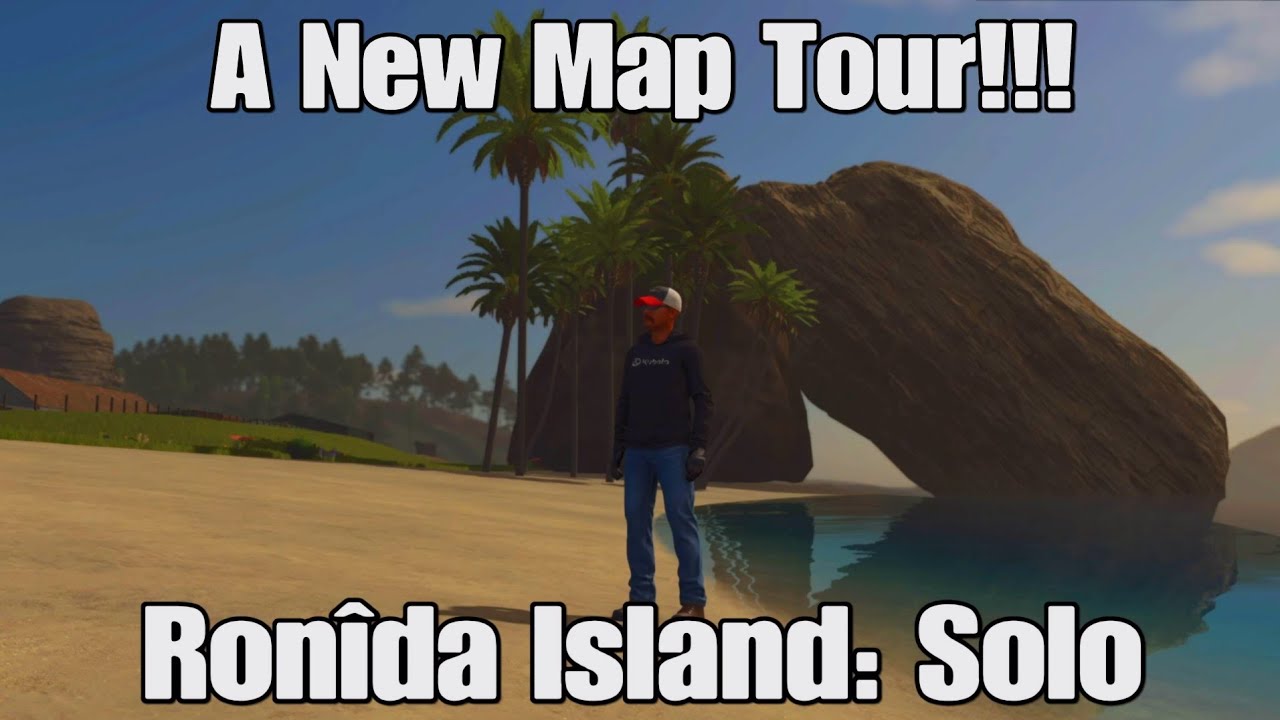Ronîda Island: Solo: A New Map Tour!!! Forestry Map With 2 Tiny Fields & Nice Beaches!!! FS25 PS5.