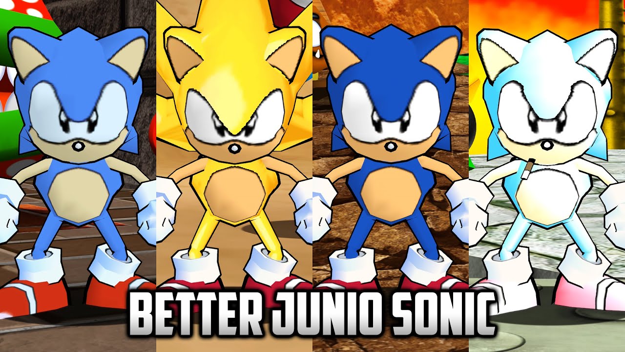 ⭐ Super Mario 64 PC Port - Better Junio Sonic + Skins