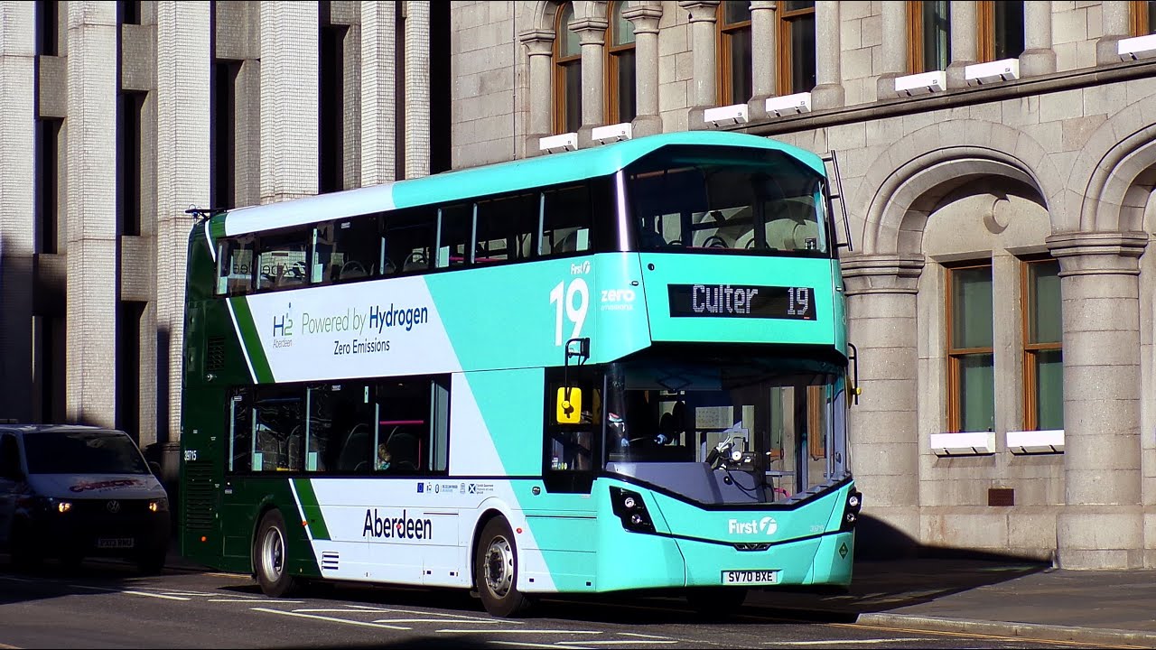 (Worlds First) Hydrogen-Powered Wright StreetDeck-FCEV HydroLiner | First Aberdeen | 39713 SV70BXB