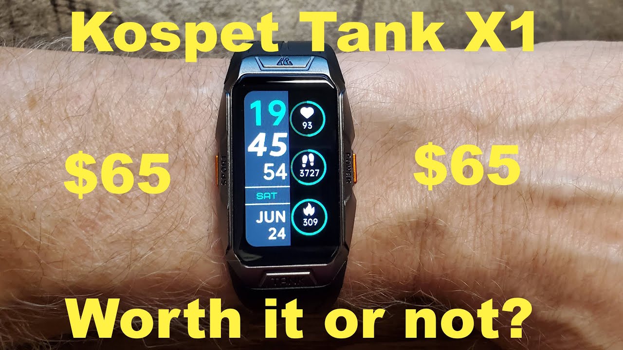 Kospet Tank X1 Smart Watch Fitness Band Unboxing, Setup and 3 Day Test