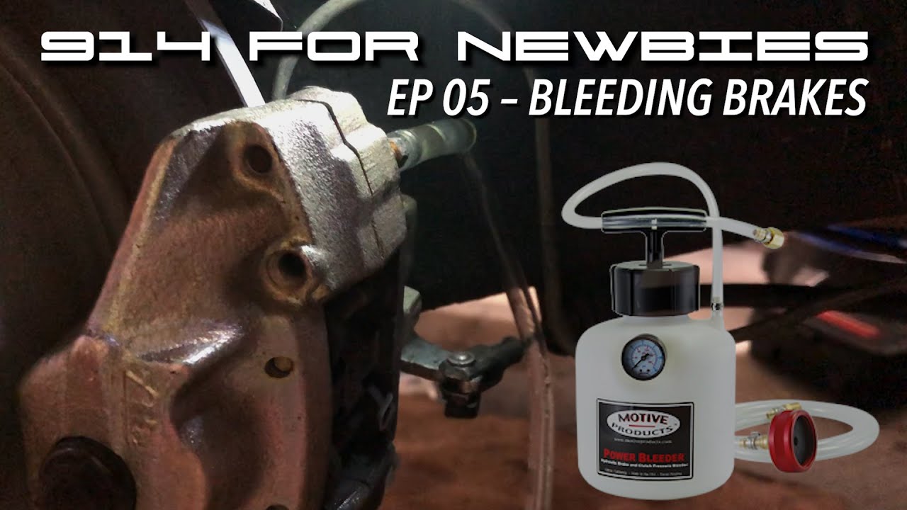 Porsche 914s For Newbies Ep 05 - Brake Bleeding (with Motive Power Bleeder)