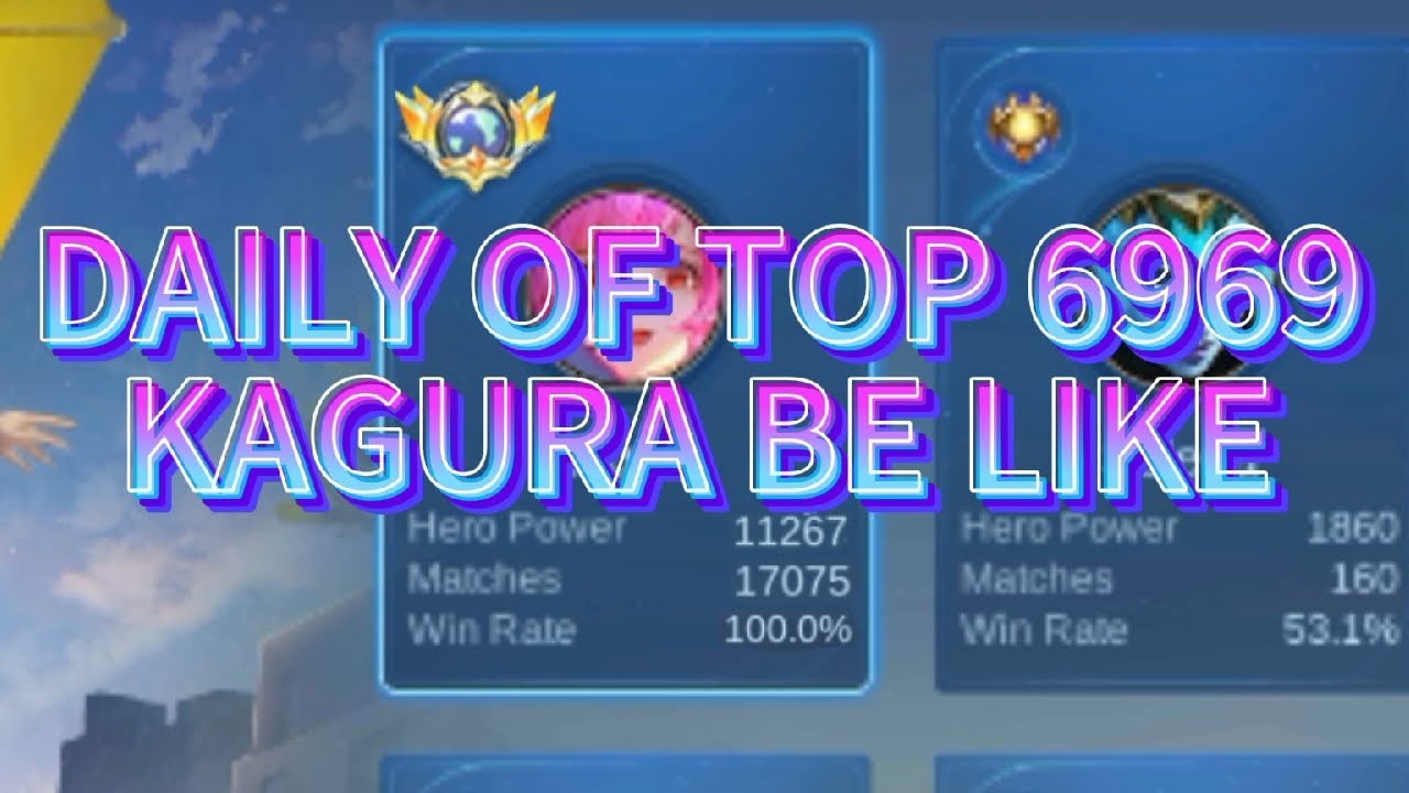 MLBB    DAILY OF TOP 6969 KAGURA BE LIKE 💅👁️👄👁️💅