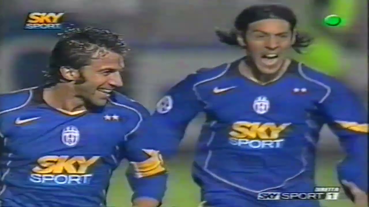 CALCIO SERIE A 2004 - 2005 - Siena-Juventus 0-3 (Camoranesi, Del Piero(2) )