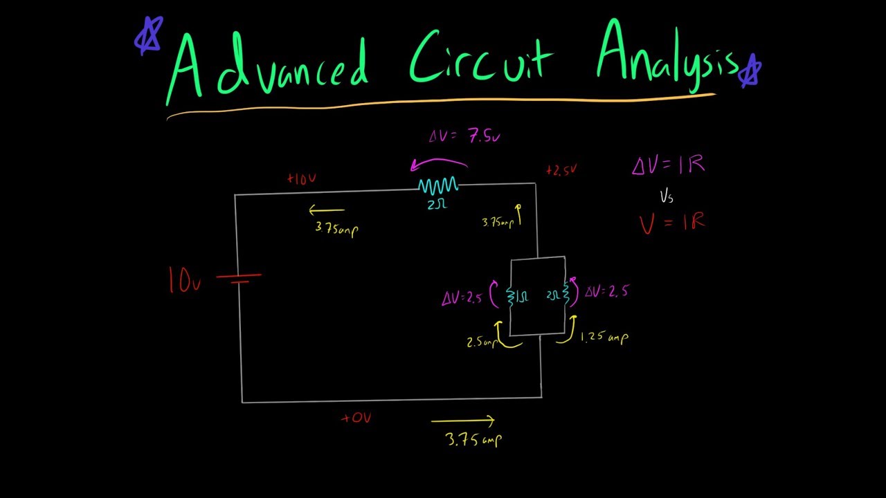 Advanced Circuit Analysis MCAT (Resistors and Voltage Drops) PART 2