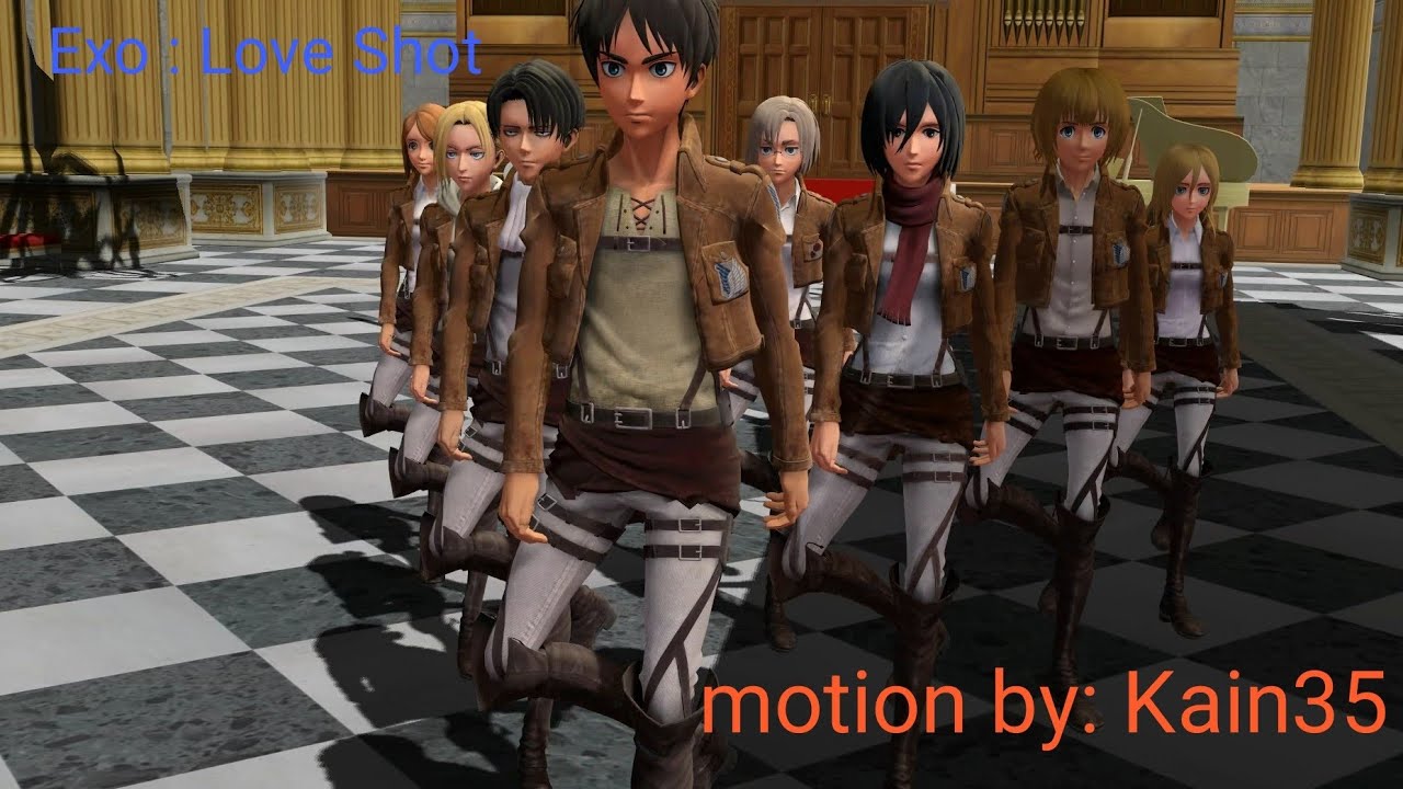 [MMD Shingeki No Kyojin] Exo - Love Shot