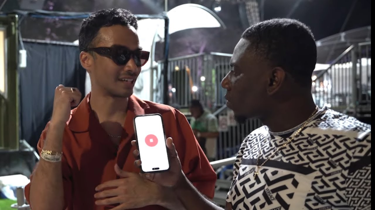 BAYO Central Park New York Back stage interview Michael Brun, Baky, Trouble Boy, Paul Beaubrun, Andy