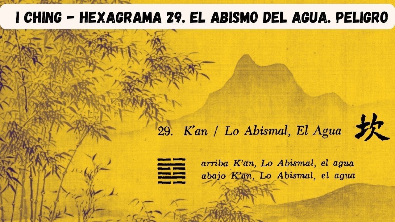 I Ching Hexagrama 29 EL ABISMO DEL AGUA, PELIGRO