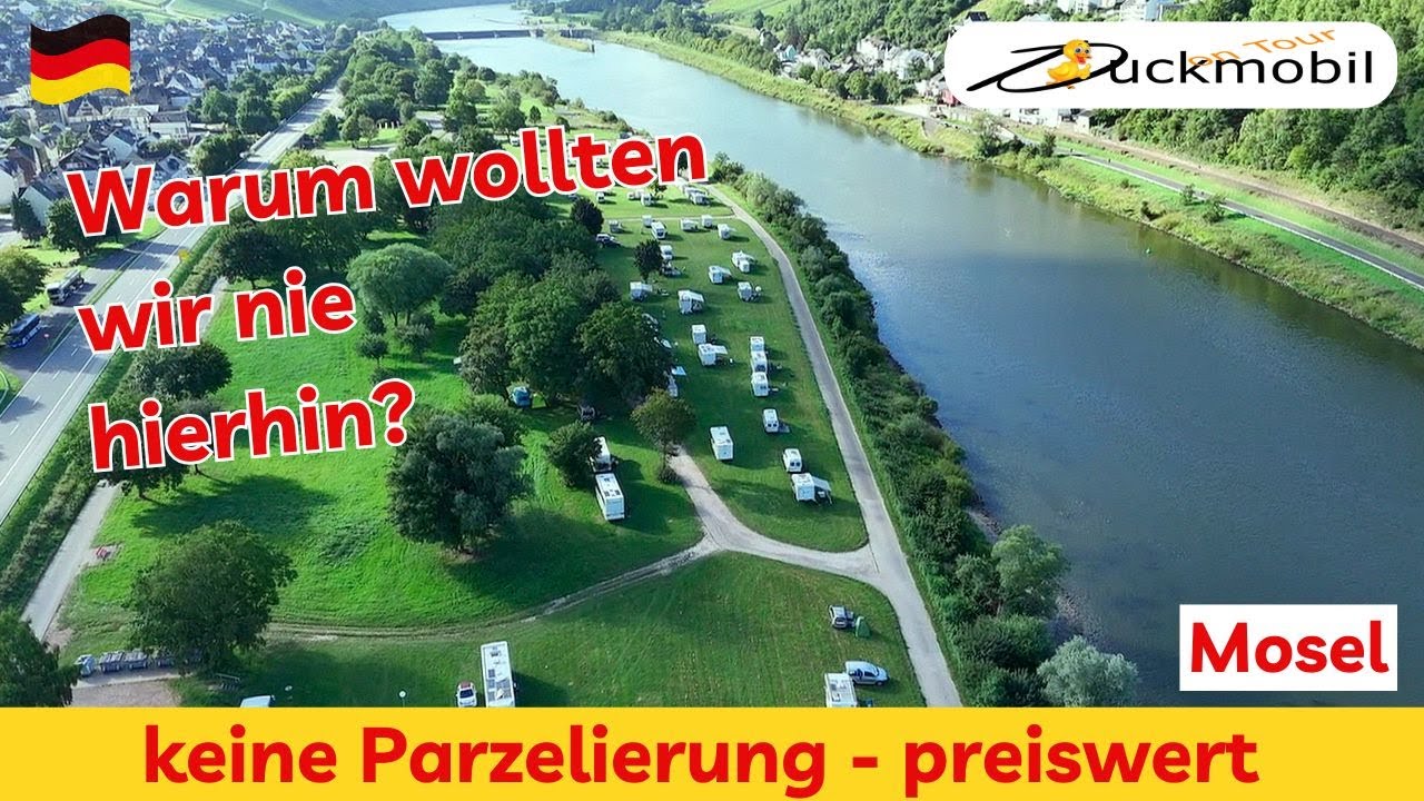 Wohnmobilstellplatz Enkirch - unparzelliert - direkt an der Mosel - TOP