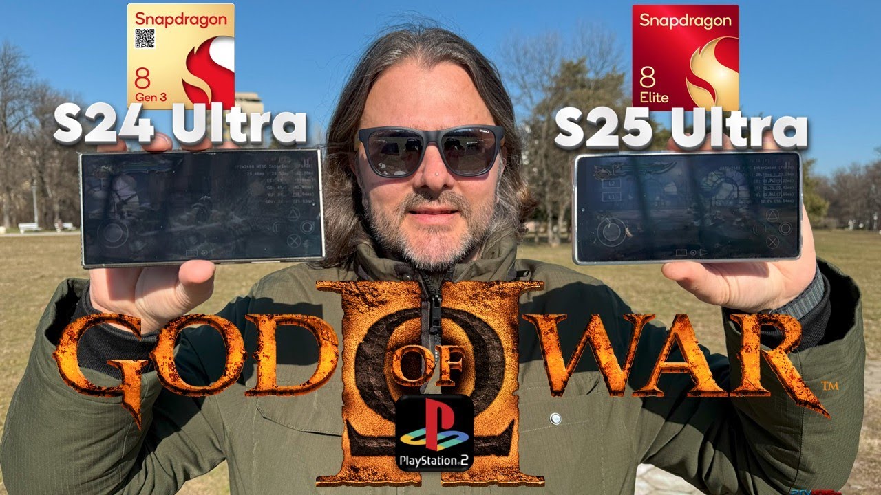 Samsung Galaxy S25 Ultra vs S24 Ultra - PS2 God of War Extreme 6x-8x Emulation Outdoor Test!