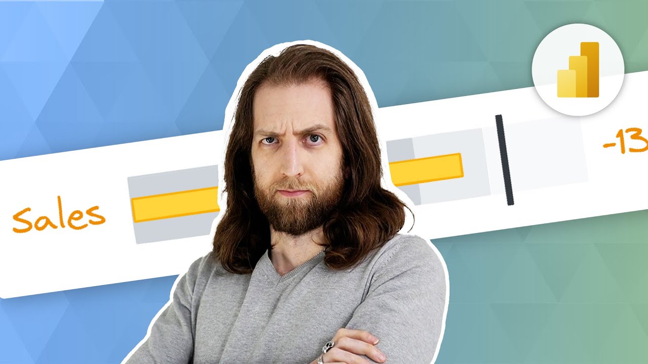 Building bullet charts in Power BI reports