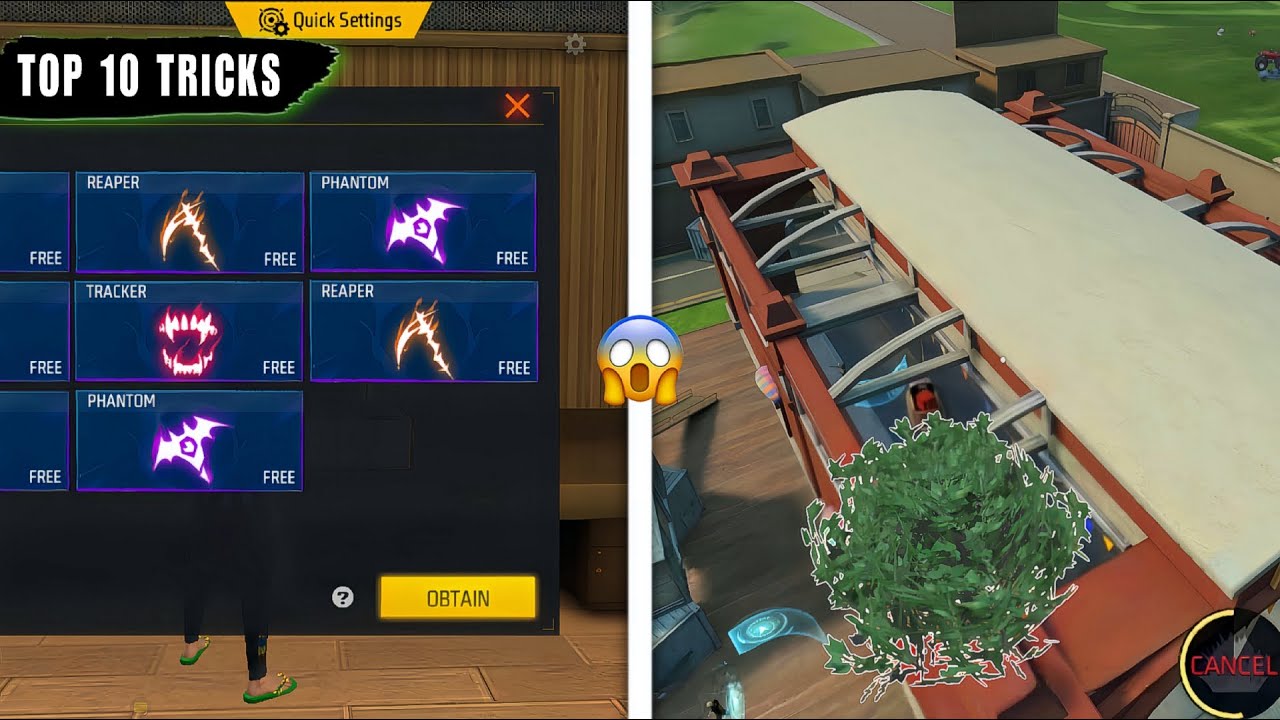 NEW UPDATE : TOP 10 TRICKS YOU NEED TO KNOW🔥 || FREE FIRE