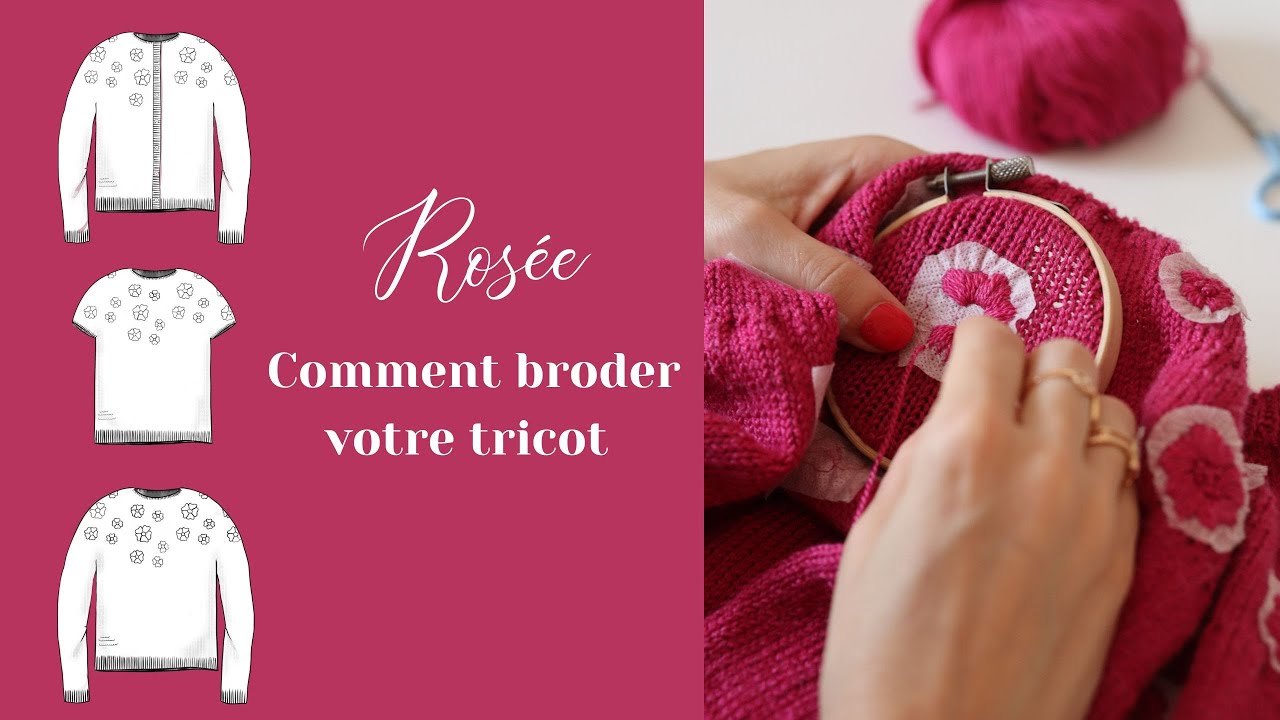 Réaliser une broderie sur tricot