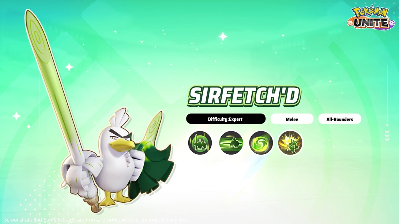 Sirfetch'd Moves Overview | Pokémon UNITE