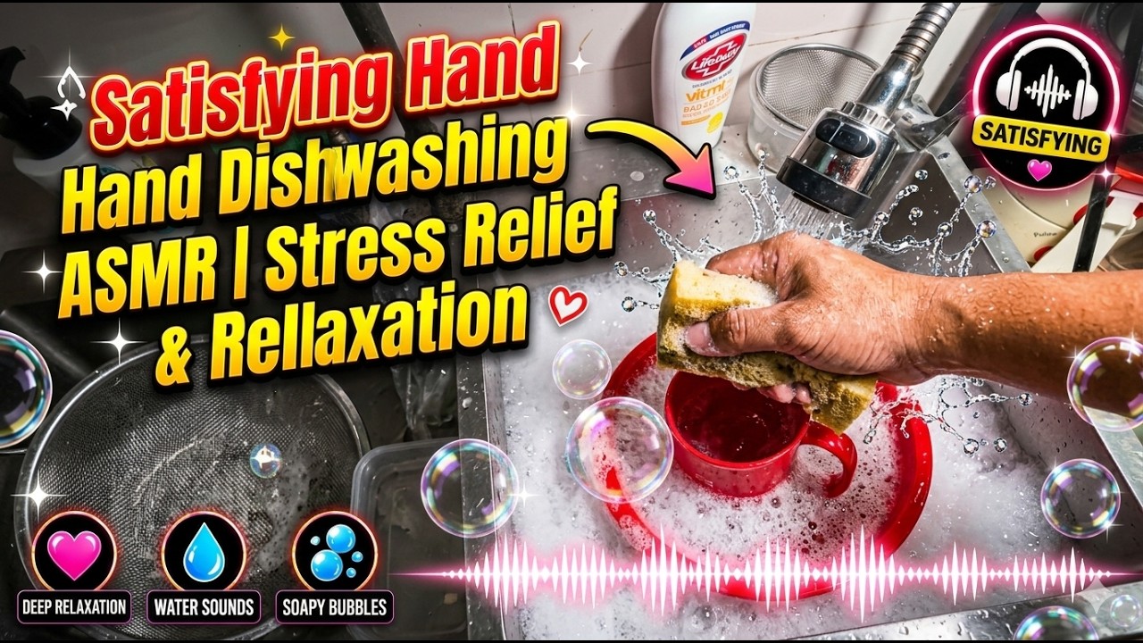ASMR Dishwashing – Relaxing Daily Therapy (Day 61)