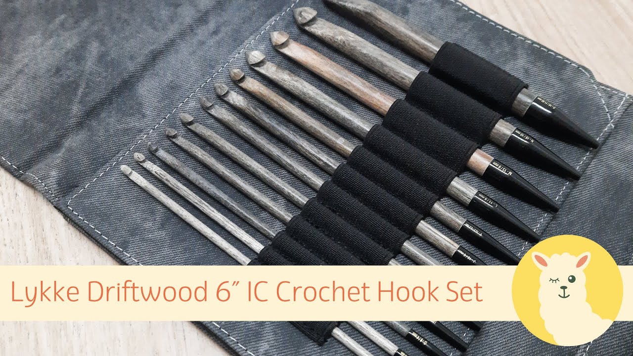 Product Highlight - Lykke Driftwood 6” Interchangeable Tunisian/Afghan Crochet Hook Set