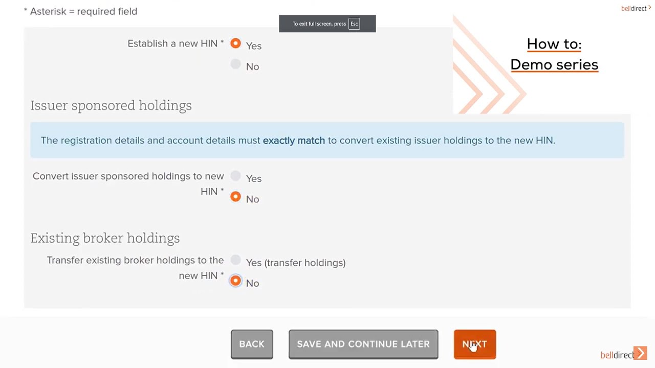 Open a trading account with bell direct