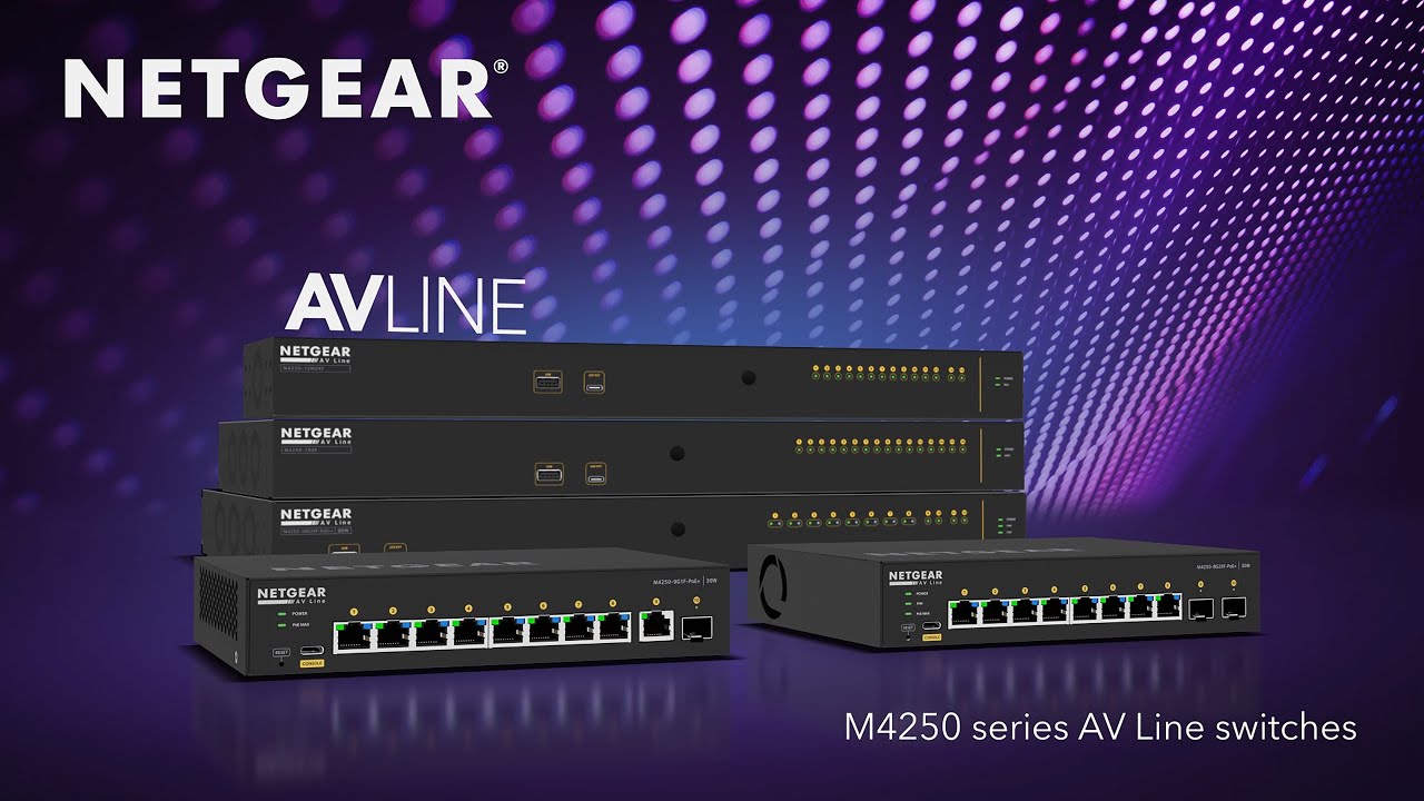 Мощная линейка компактных настольных коммутаторов 1G AV-over-IP M4250 AV