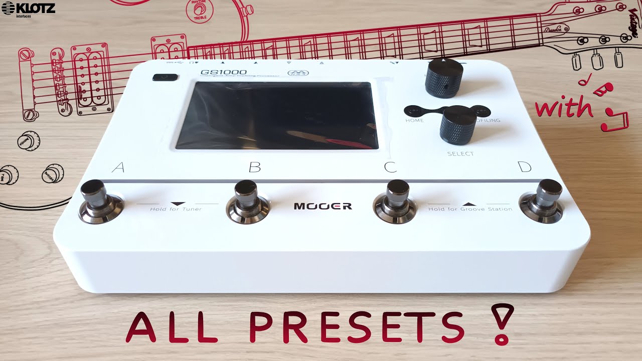 Mooer GS1000 ALL Presets DEMO | Should you get one? | Intelligent Amp Profiling Processor + Les Paul