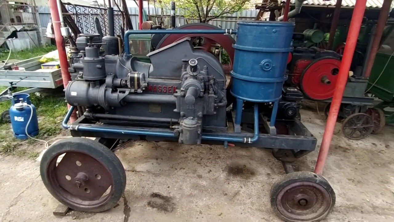 THOMASSEN - OLD GAS EGINE, Start and running, 20-24 HP, manufactured in 1934 (cca)