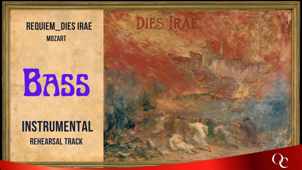 Mozart Requiem | Dies Irae | Bass Instrumental Rehearsal Track & Orchestra Accompaniment